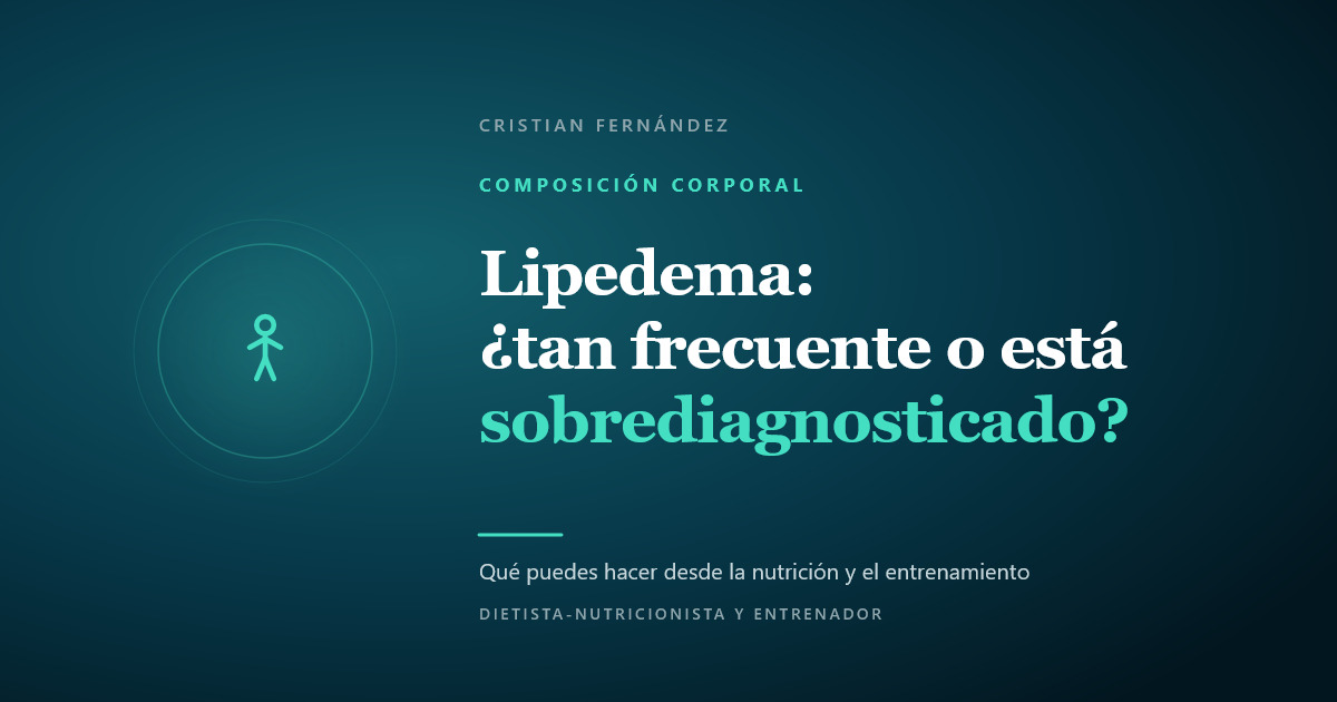 Icono de silueta corporal sobre fondo oscuro, ilustrando un artículo sobre el lipedema y su diagnóstico