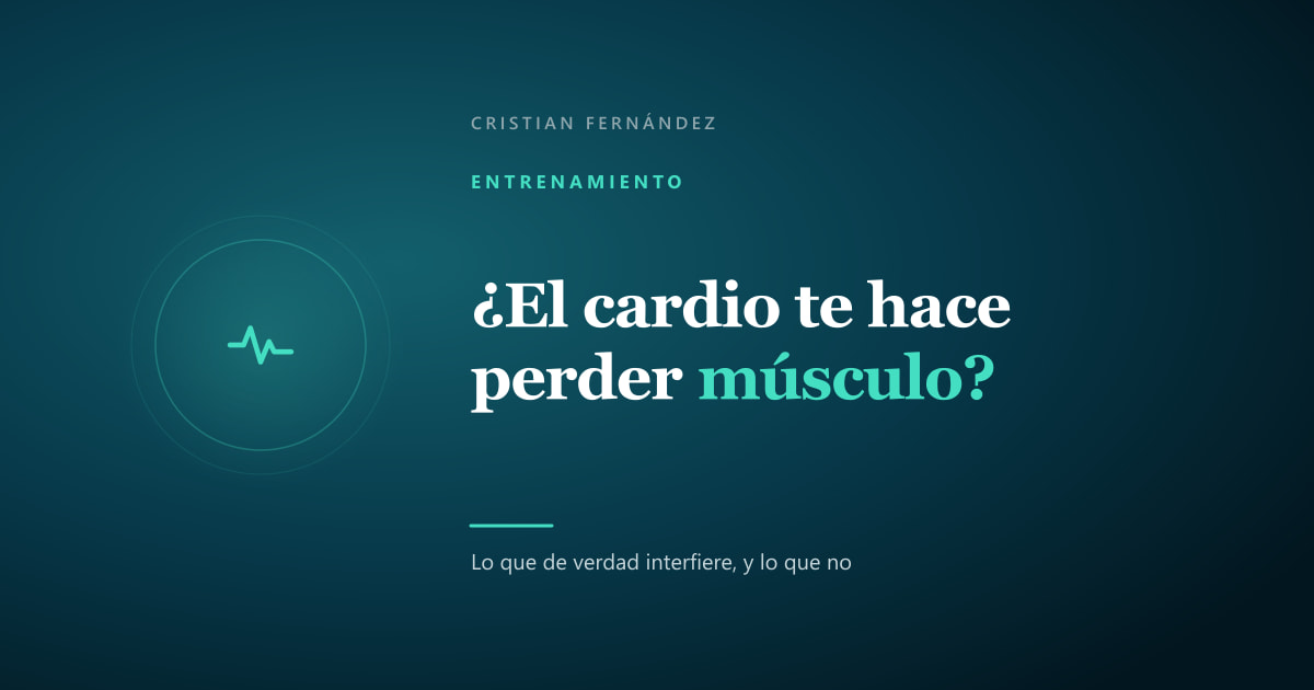 Icono de pulso sobre fondo oscuro, ilustrando la combinación de cardio y entrenamiento de fuerza